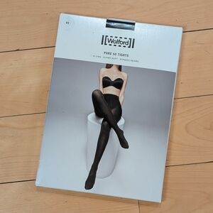 Wolford Pure 50 Tights - Luxury Women's Tights Size XS Black